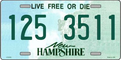 NH license plate 1253511