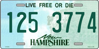 NH license plate 1253774