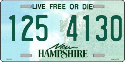 NH license plate 1254130