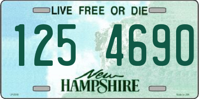 NH license plate 1254690