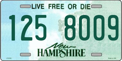 NH license plate 1258009