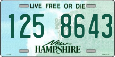 NH license plate 1258643