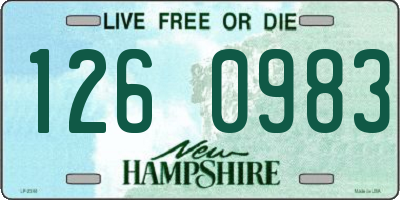 NH license plate 1260983