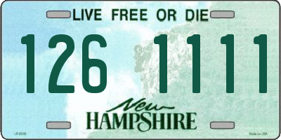 NH license plate 1261111