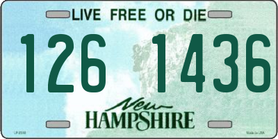 NH license plate 1261436