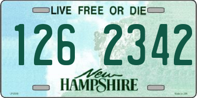 NH license plate 1262342