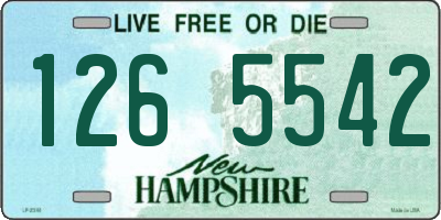 NH license plate 1265542