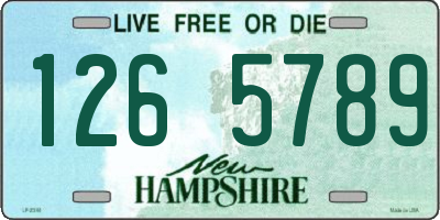 NH license plate 1265789