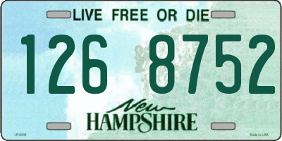 NH license plate 1268752