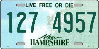 NH license plate 1274957