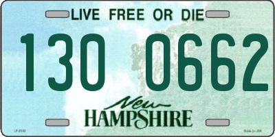 NH license plate 1300662