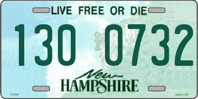 NH license plate 1300732