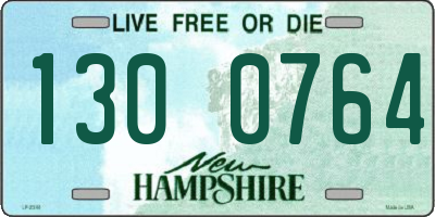 NH license plate 1300764