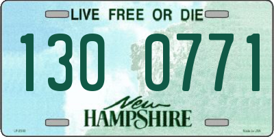 NH license plate 1300771