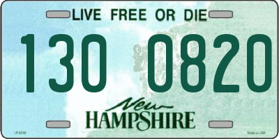 NH license plate 1300820