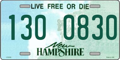 NH license plate 1300830
