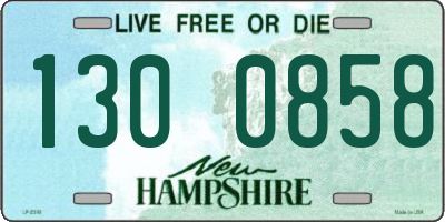 NH license plate 1300858