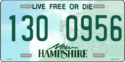 NH license plate 1300956