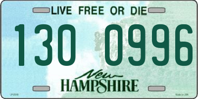 NH license plate 1300996