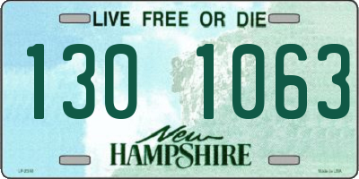 NH license plate 1301063