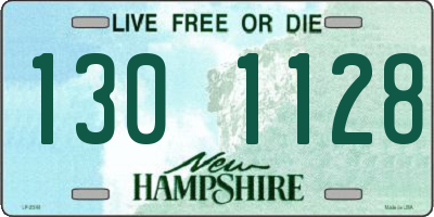 NH license plate 1301128