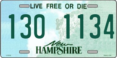 NH license plate 1301134