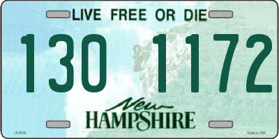 NH license plate 1301172