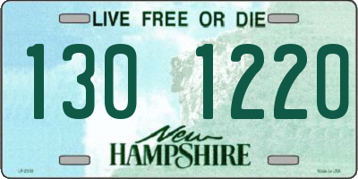 NH license plate 1301220