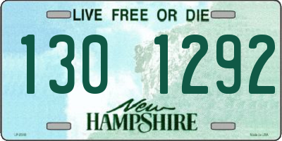 NH license plate 1301292