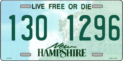 NH license plate 1301296