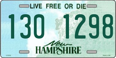 NH license plate 1301298