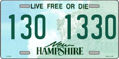 NH license plate 1301330