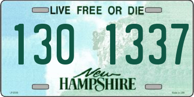 NH license plate 1301337