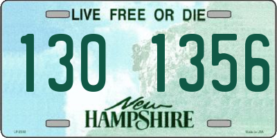 NH license plate 1301356