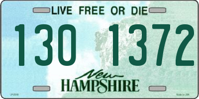 NH license plate 1301372