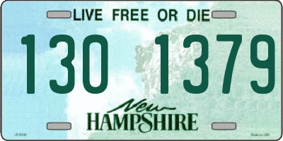 NH license plate 1301379