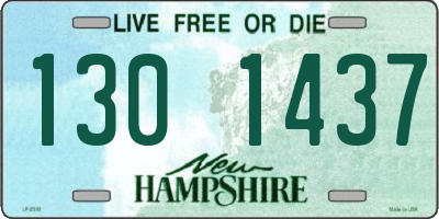 NH license plate 1301437