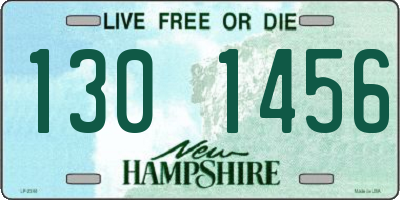 NH license plate 1301456