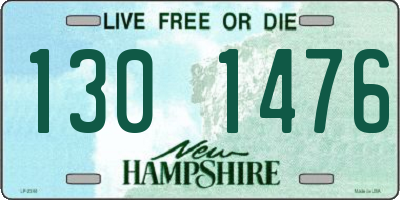NH license plate 1301476