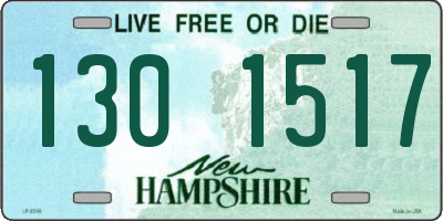 NH license plate 1301517