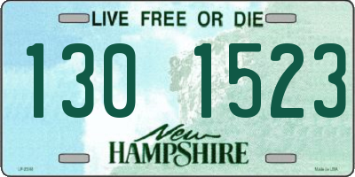 NH license plate 1301523