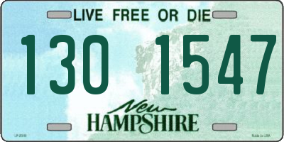 NH license plate 1301547