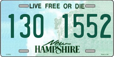 NH license plate 1301552