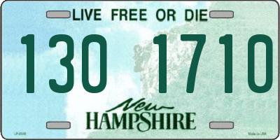 NH license plate 1301710