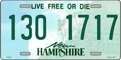NH license plate 1301717