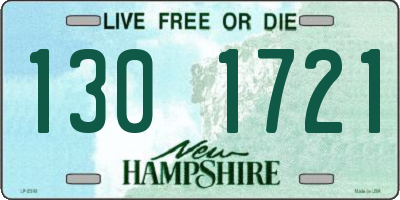 NH license plate 1301721