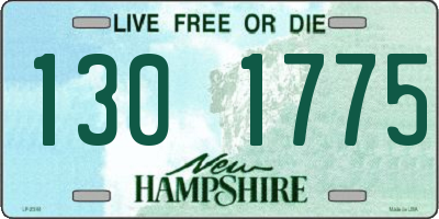 NH license plate 1301775