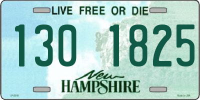 NH license plate 1301825