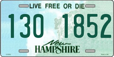 NH license plate 1301852