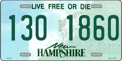 NH license plate 1301860